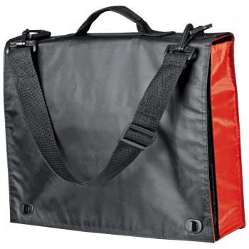 College Tasche / Schultertasche / Farbe: schwarz-rot