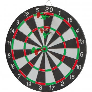 Dartscheibe mit 6 Pfeilen / Durchmesser 400 mm