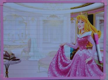 Disney Memoboard 30x40cm inkl. Marker "princess"