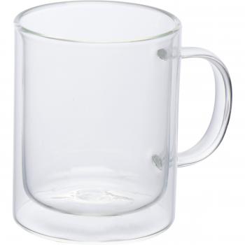 Doppelwandige Tasse / aus Borosilikatglas / Füllvermögen 350ml