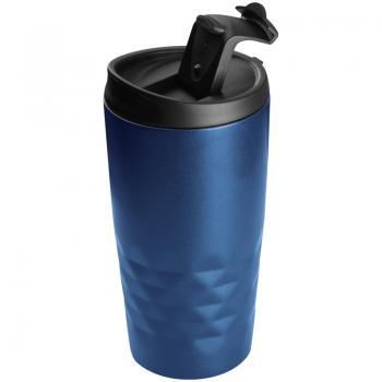 Doppelwandiger Trinkbecher / aus Edelstahl / Füllmenge 0,3l / Farbe: blau