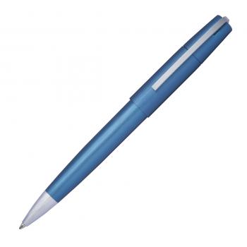 Drehkugelschreiber aus Metall mit Gravur / incl. Geschenkverpackung / blau