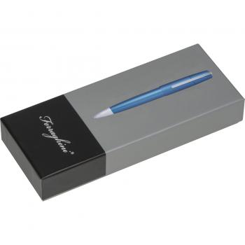 Drehkugelschreiber aus Metall mit Gravur / incl. Geschenkverpackung / blau