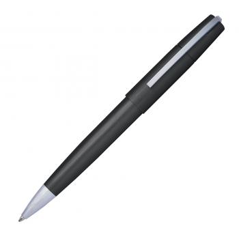 Drehkugelschreiber aus Metall mit Gravur / incl. Geschenkverpackung / schwarz