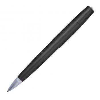 Drehkugelschreiber aus Metall mit Gravur / incl. Geschenkverpackung / schwarz