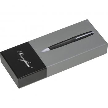 Drehkugelschreiber aus Metall mit Gravur / incl. Geschenkverpackung / schwarz