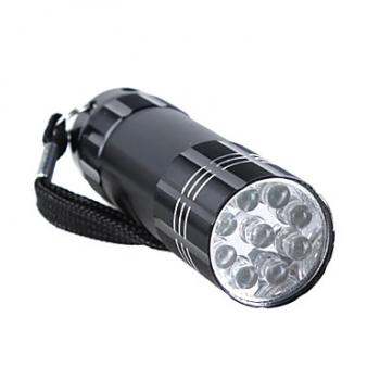 EAXUS LED Taschenlampe mit 9 LEDs / torch light - Aluminium Gehäuse