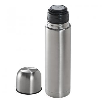 Edelstahl Isolierkanne / Thermosflasche / Thermoskanne / Farbe: silber