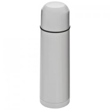 Edelstahl Isolierkanne mit Namensgravur - Thermosflasche - 0,5l - Farbe: weiß