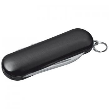 Edles 5-teiliges Aluminium Taschenmesser / Farbe: schwarz