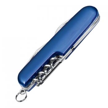 Edles 7-teiliges Aluminium Taschenmesser / Farbe: blau