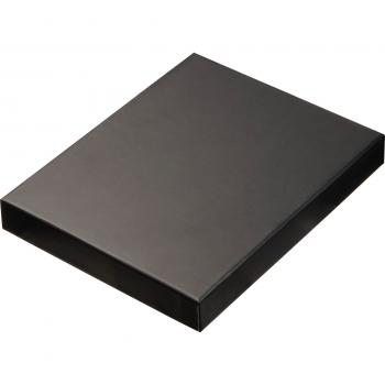 Edles Schreibset mit Notizbuch und Kugelschreiber / im Geschenkkarton / schwarz