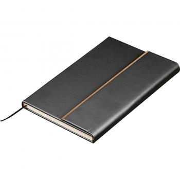 Edles Schreibset mit Notizbuch und Kugelschreiber / im Geschenkkarton / schwarz