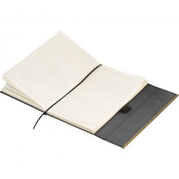 Edles Schreibset mit Notizbuch und Kugelschreiber / im Geschenkkarton / schwarz