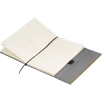 Edles Schreibset mit Notizbuch und Kugelschreiber / im Geschenkkarton /anthrazit
