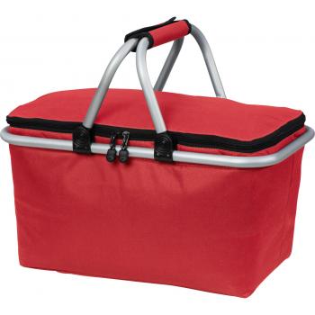 Einkaufskorb mit Kühlfunktion / Kühltasche / Farbe: rot
