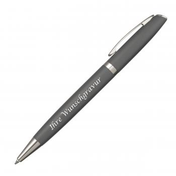 Eleganter Kugelschreiber mit Gravur / aus Metall / Farbe: anthrazit