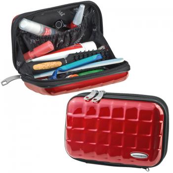 Elegantes Kosmetiketui mit Gravur / Farbe: rot