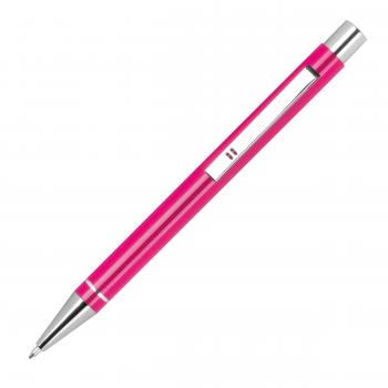 Gel-Kugelschreiber mit Namensgravur - aus Metall - Gelschreiber - Farbe: pink