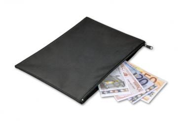 Geldtasche / Aufbewahrungstasche / Banktasche aus Nylon / mit Reißverschluss