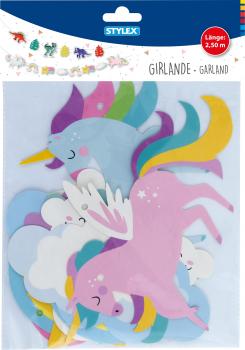 Girlande / 2,5m / "Einhorn"