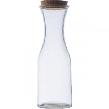 Glasflasche mit Korkdeckel / Karaffe / 1.000 ml