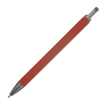 Gummierter Soft Touch Gel Kugelschreiber aus Metall / Farbe: bordeaux