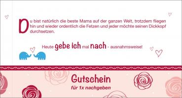 Gutscheinheft / "12 Gutscheine für die beste Mama"