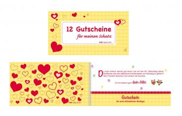 Gutscheinheft / "12 Gutscheine für meinen Schatz"