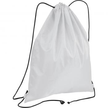 Gymbag / Sportbeutel / Turnbeutel / aus recyceltem Polyester / Farbe: weiß