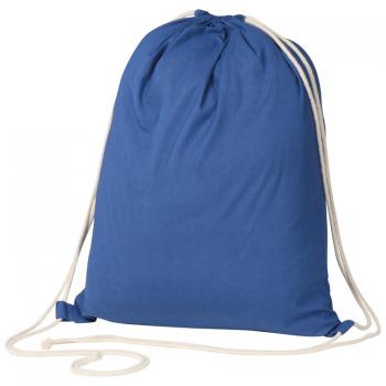 Gymbag / Sportbeutel / Turnbeutel aus Baumwolle / Farbe: blau