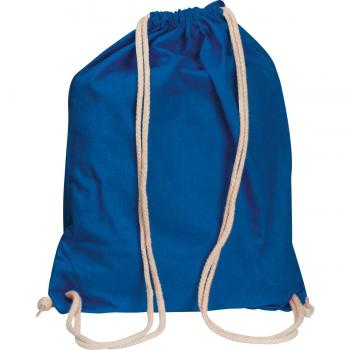 Gymbag / Sportbeutel / Turnbeutel aus Baumwolle / Farbe: blau