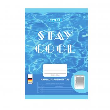 Hausaufgabenheft / A5 / 48 Blatt / "Stay Cool"