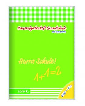 Hausaufgabenheft für Grundschule / DIN A5 / 48 Blatt / "Hurra Schule"