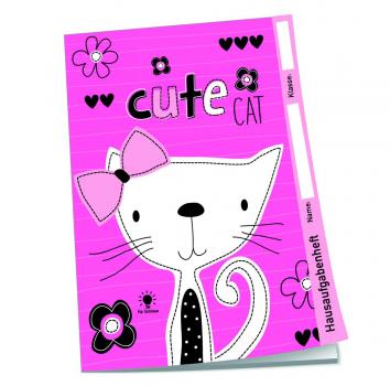 Hausaufgabenheft für Schlaue "Cute Cat" / DIN A5