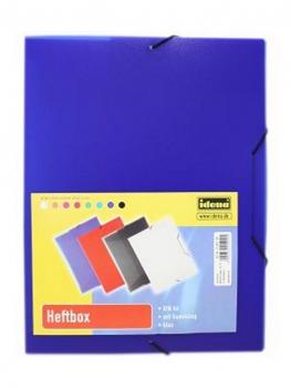 Heftbox / DIN A4 / aus PP / Farbe: transluzent blau