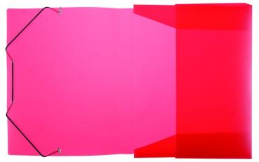 Heftbox / DIN A4 / aus PP / Farbe: transluzent rot