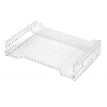 Herlitz Ablagekorb / DIN A4 quer / Farbe: transparent hochglanz glasklar