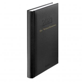 Herlitz Buchkalender 2023 mit Gravur / Chefkalender / A5 / Farbe: schwarz