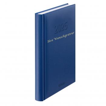 Herlitz Buchkalender 2025 mit Gravur / Chefkalender / A5 / Farbe: blau