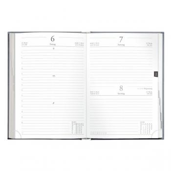 Herlitz Buchkalender 2025 mit Gravur / Chefkalender / A5 / Farbe: schwarz