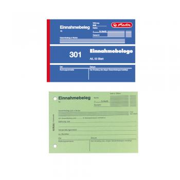 Herlitz Einnahmebeleg 301 / A6 quer / 50 Blatt