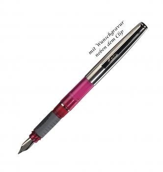 Herlitz Füllhalter "Tornado" mit Gravur / Füller / Farbe: pink