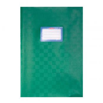 Herlitz Heftumschlag / Hefthülle DIN A4 / Baststruktur / Farbe: dunkelgrün
