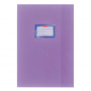 Herlitz Heftumschlag / Hefthülle DIN A4 / Baststruktur / Farbe: violett