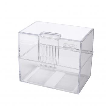 Herlitz Karteikasten / Lernbox / DIN A8 / transparent