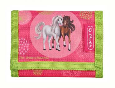 Herlitz Kinder Geldbörse / Geldbeutel / Portemonnaie / "Pferde" / mit Gravur