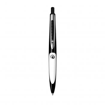 Herlitz Kugelschreiber my.pen mit Gravur / Farbe: schwarz/weiß