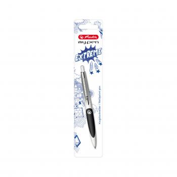 Herlitz Kugelschreiber my.pen mit Gravur / Farbe: weiß/schwarz