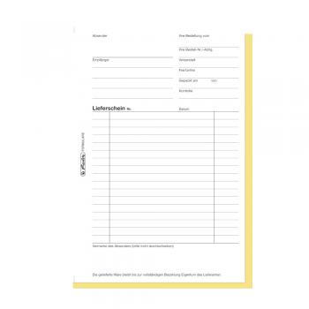 Herlitz Lieferscheinbuch 204 / A5 / 2x 40 Blatt / selbstdurchschreibend